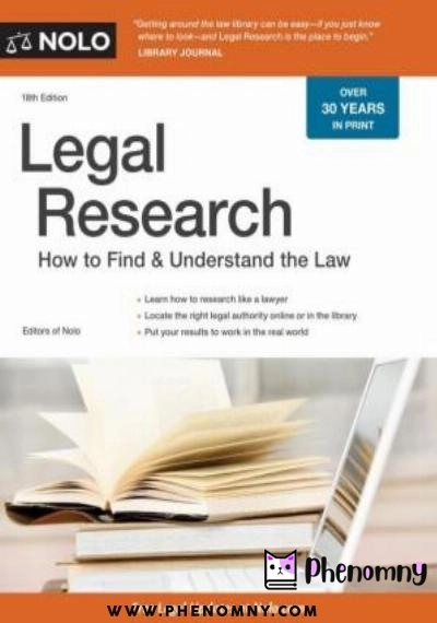 Download Legal Research: How to Find & Understand the Law PDF or Ebook ePub For Free with | Phenomny Books