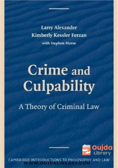 Download Crime and Culpability: A Theory of Criminal Law PDF or Ebook ePub For Free with Find Popular Books 