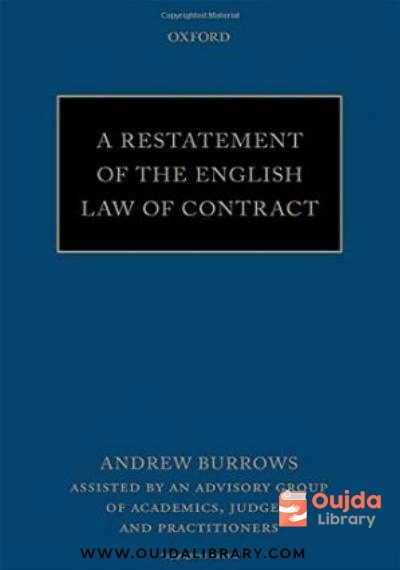 Download A restatement of the English law of contract PDF or Ebook ePub For Free with | Oujda Library
