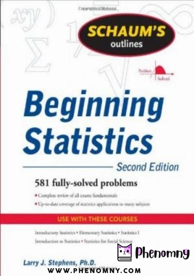 Download Schaum's Outline of Beginning Statistics, Second Edition (Schaum's Outline Series) PDF or Ebook ePub For Free with Find Popular Books 