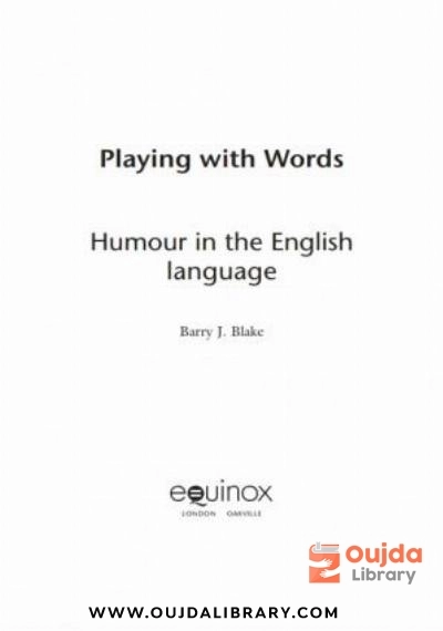 Download Playing with Words: Humour in the English Language PDF or Ebook ePub For Free with | Oujda Library